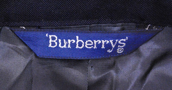 Vintage 1980's/90's Navy Blue Men's BURBERRYS Sui… - image 4