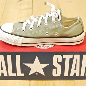 Vintage 1990's Deadstock Olive Grey CONVERSE CHUCK TAYLOR Lo-top