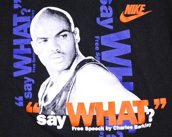 ヴィンテージ 1990 年代 NIKE チャールズ バークレー「Say What