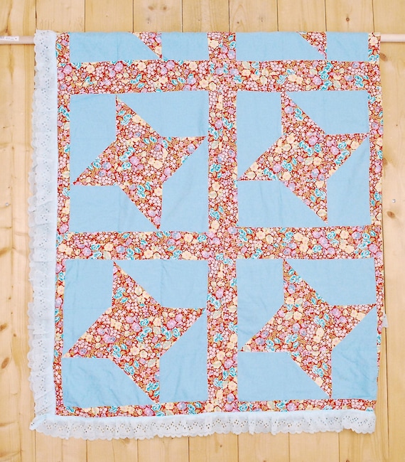 パッチワーク フレンドシップキルト（青）B日々の暮らしを彩る 藍の