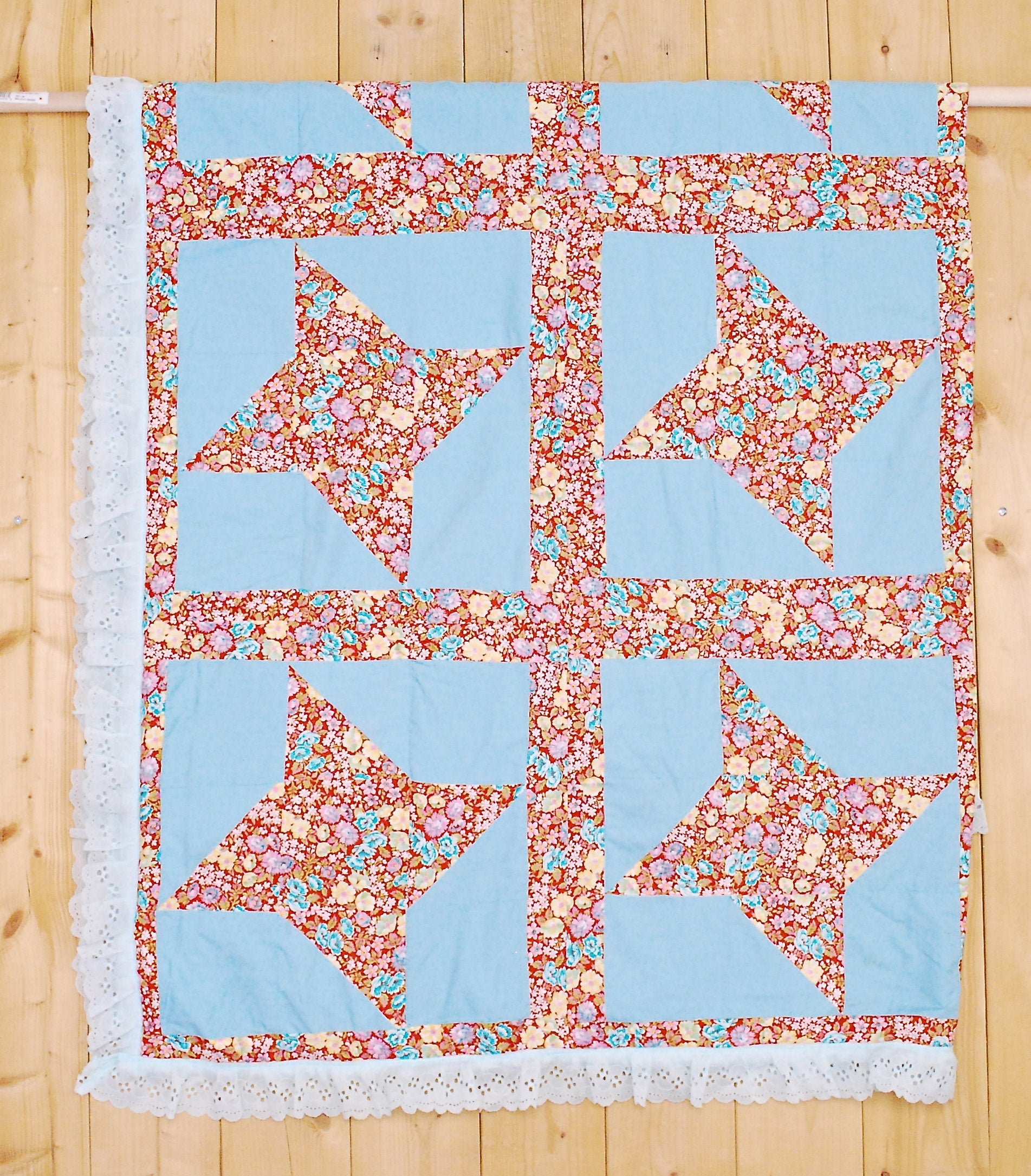 フェリシモ 思いをつないでいくフレンドシップキルト 青全12セット