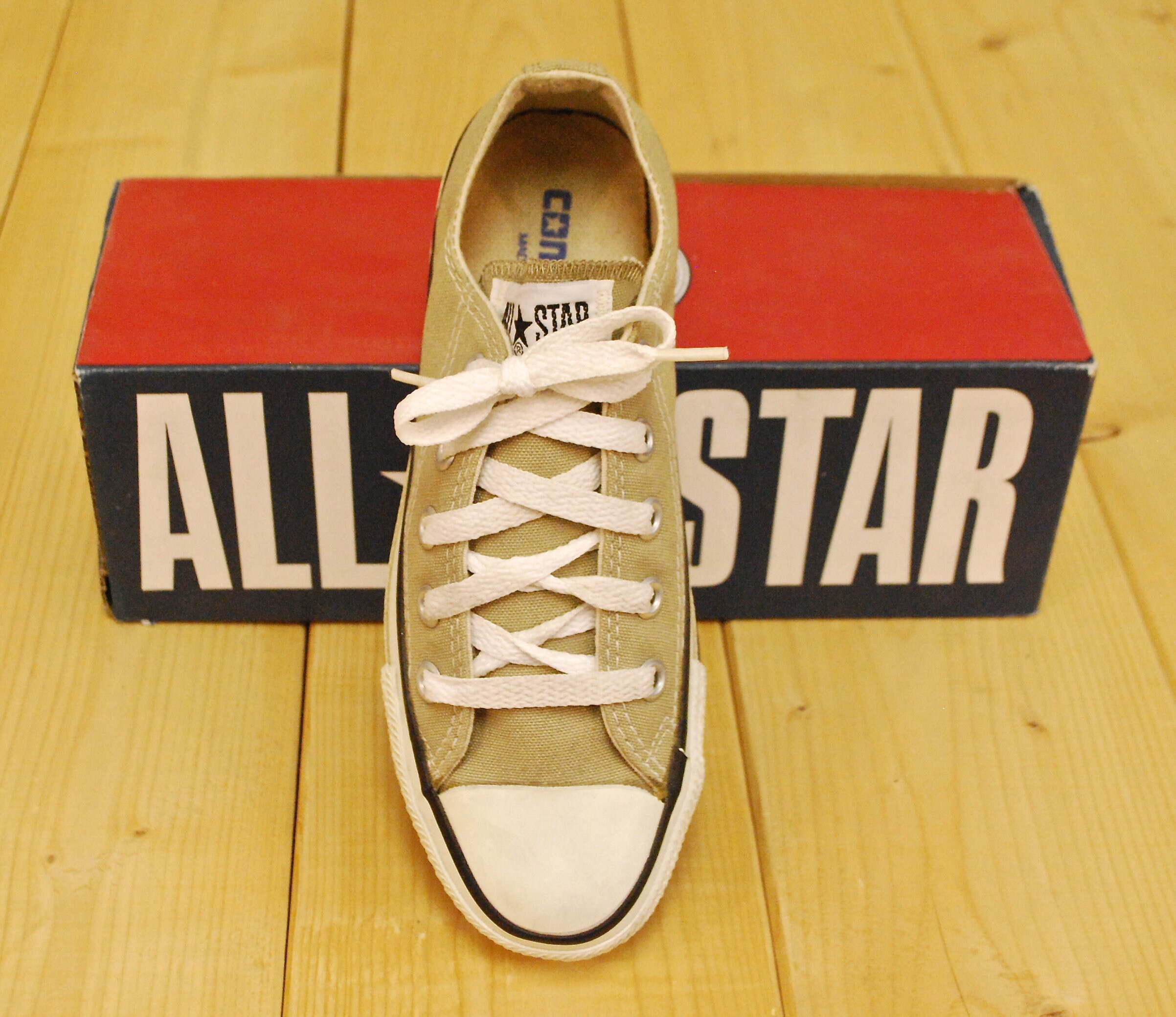 Vintage 1990's Deadstock Olive Grey CONVERSE CHUCK TAYLOR Lo