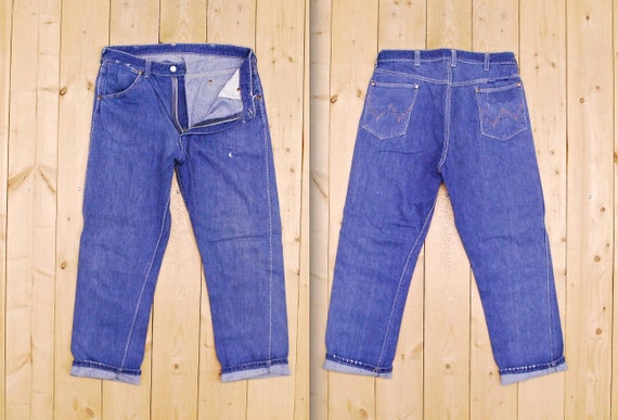 Vintage 1950's/60's WRANGLER BLUE BELL Jeans / Sa… - image 1