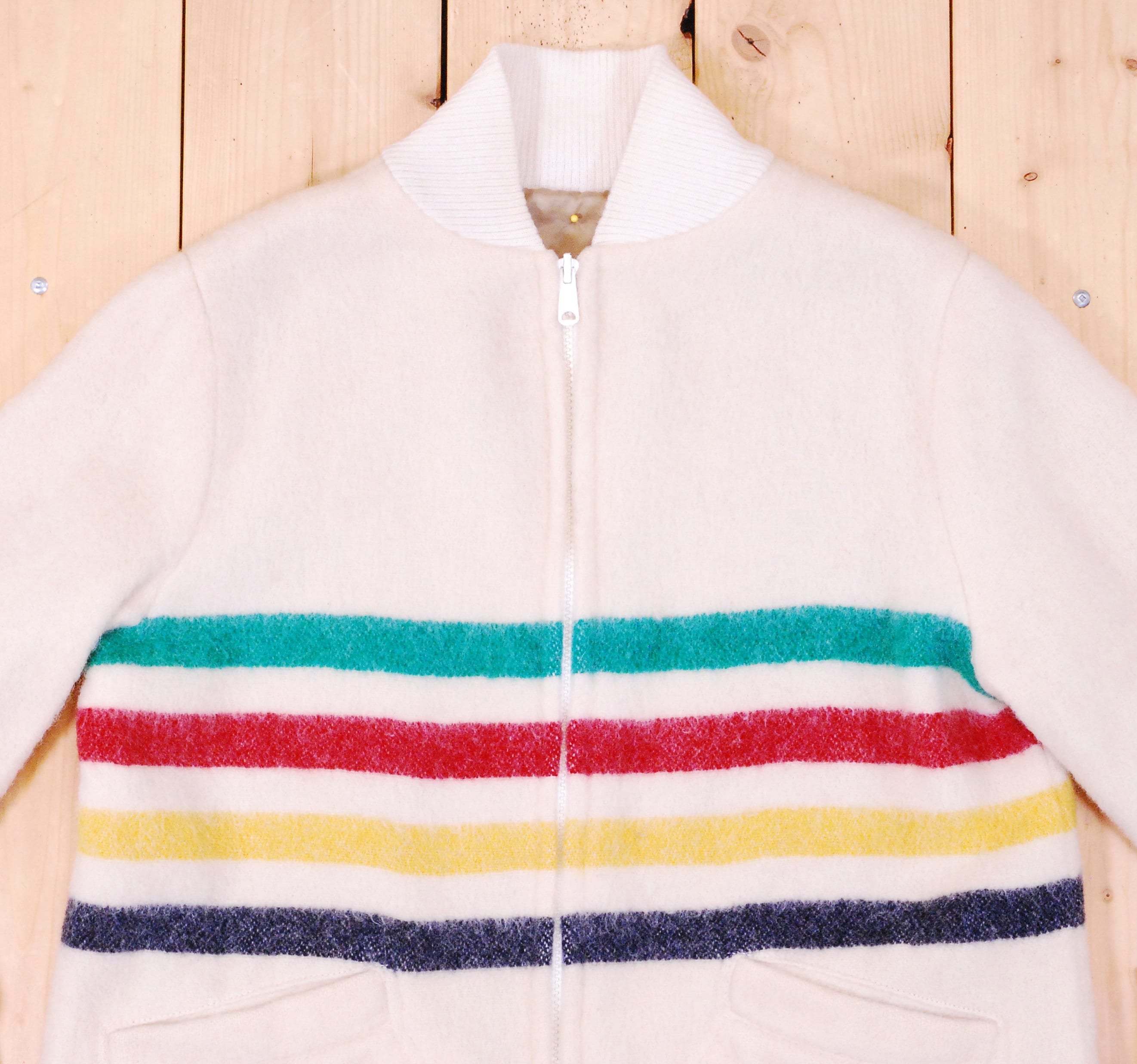 Vintage 1960's/70's HUDSON'S BAY Wool Blanket Jacket