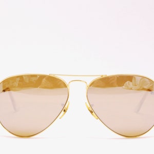 Vintage RAY BAN AVIATOR Sunglasses / Bausch & Lomb / P3 Lenses /  Made in U.S.A. / Retro Collectable Rare #2608