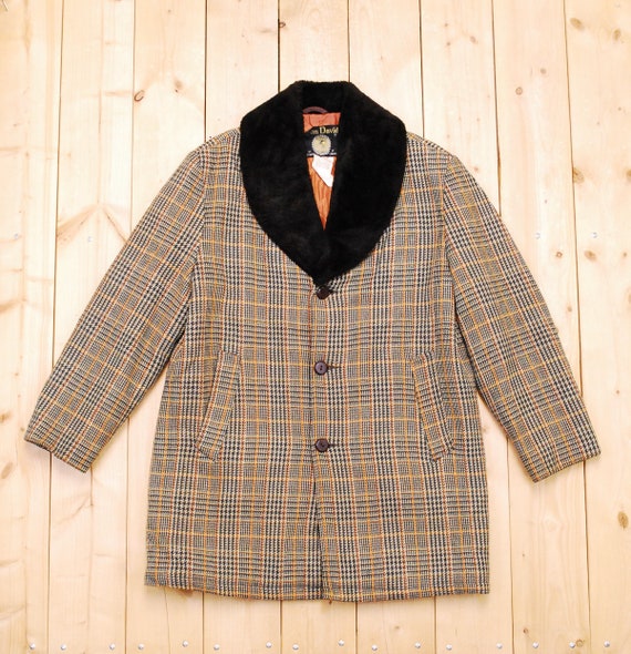 Vintage 1960's/70's JOHN DAVID 3/4 Length Plaid Jacket - Etsy Canada