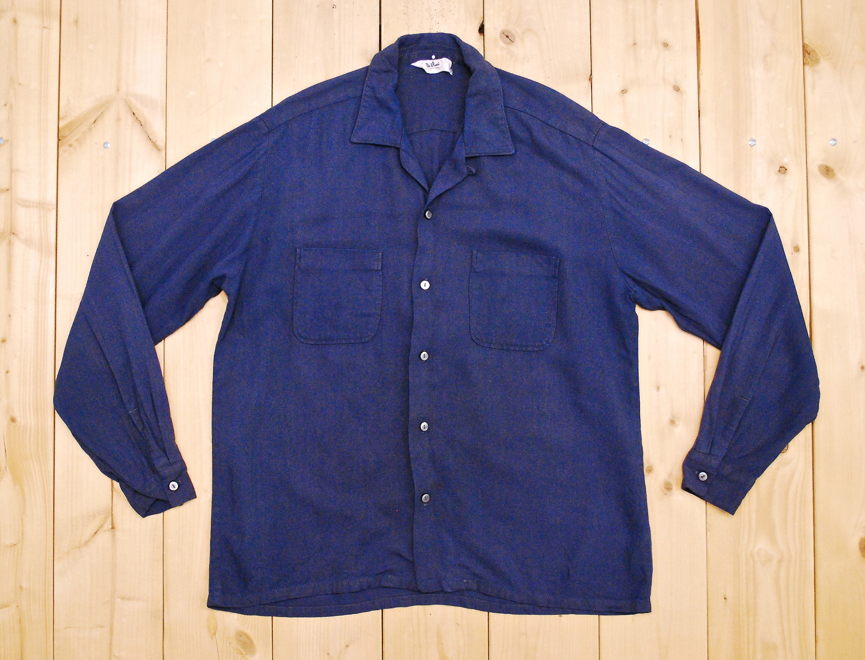 Vintage 1940's/50's Blue DA VINCI Long Sleeve - Etsy