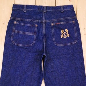 Vintage 1960's/70's Deadstock LANDLUBBER Denim Flare Jeans / Bellbottoms / Hippie / BoHo Chic / Retro Collectable Rare image 6