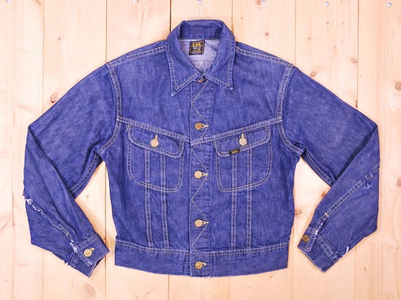 Lee, Vintage 1960's LEE 109-YJ Denim Jean Jacket / SANFORIZED Union Made in the U.S.A. /Retro Collectable Rare