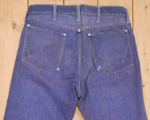 Vintage 1950's/60's WRANGLER BLUE BELL Jeans / Sa… - image 9