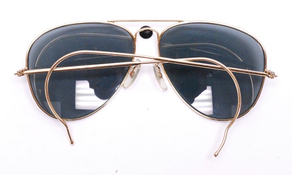 Vintage 1980's SKYDIVER Aviator Sunglasses with C… - image 8