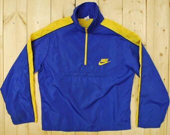 nike orange and blue windbreaker
