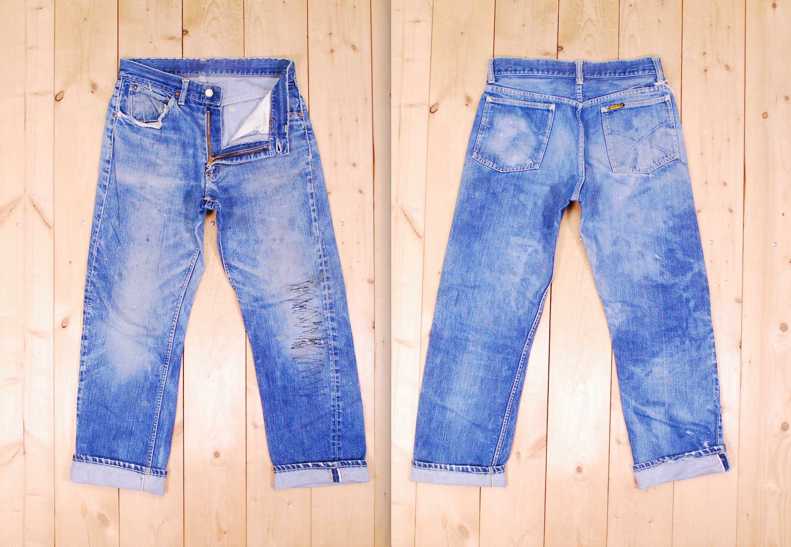 60s Can't Bust'em フリスコジーンズ vintage 1960's CAN'T BUST'EM black denim pants “FRISCO JEENS