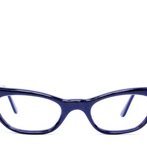 Vintage 1950&#39;s/60&#39;s CASO Black Cat Eye Eyeglasses / Made in Spain / Retro Collectible Rare #2776