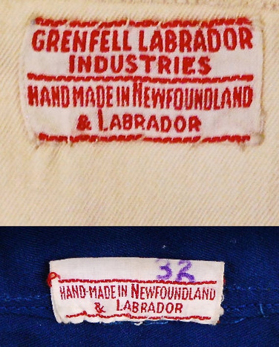 Vintage 1940's/50's Blue GRENFELL LABRADOR INDUST… - image 4