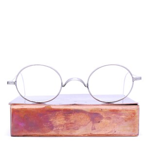 Vintage 1890&#39;s - 1910&#39;s Antique ALUMNICO Brille / Retro Sammlerstück Selten # 2794