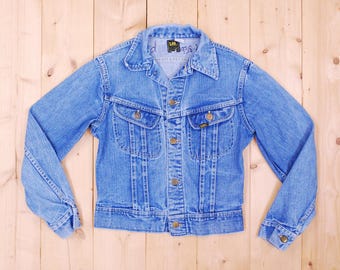 1970s Lee Denim Jacket: Vintage Faded Wash Jean Jacket - Etsy