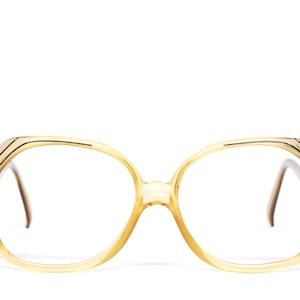 Vintage 1970&#39;s CHRISTIAN DIOR Amber Eyeglasses / Model# 2035 20 / Made in Germany / Retro Collectible Rare #2648