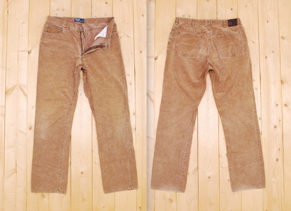 Vintage 1980's Brown POLO RALPH LAUREN Corduroy Jeans / - Etsy