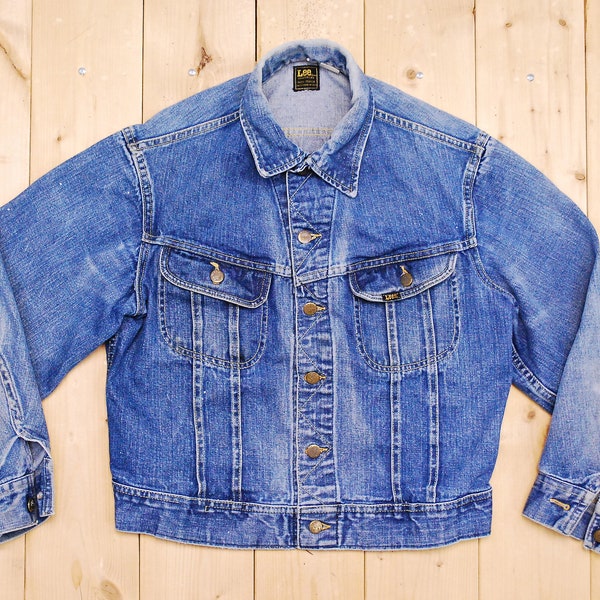 Vintage 1960's/70's LEE Denim Jean Jacket / SANFORIZED / Union Made in the USA / Retro Collectable Rare