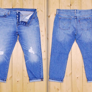 Vintage jaren 1980/90 Vernield LEVIS 501&#39;s Denim Jeans / Retro Collectable Rare