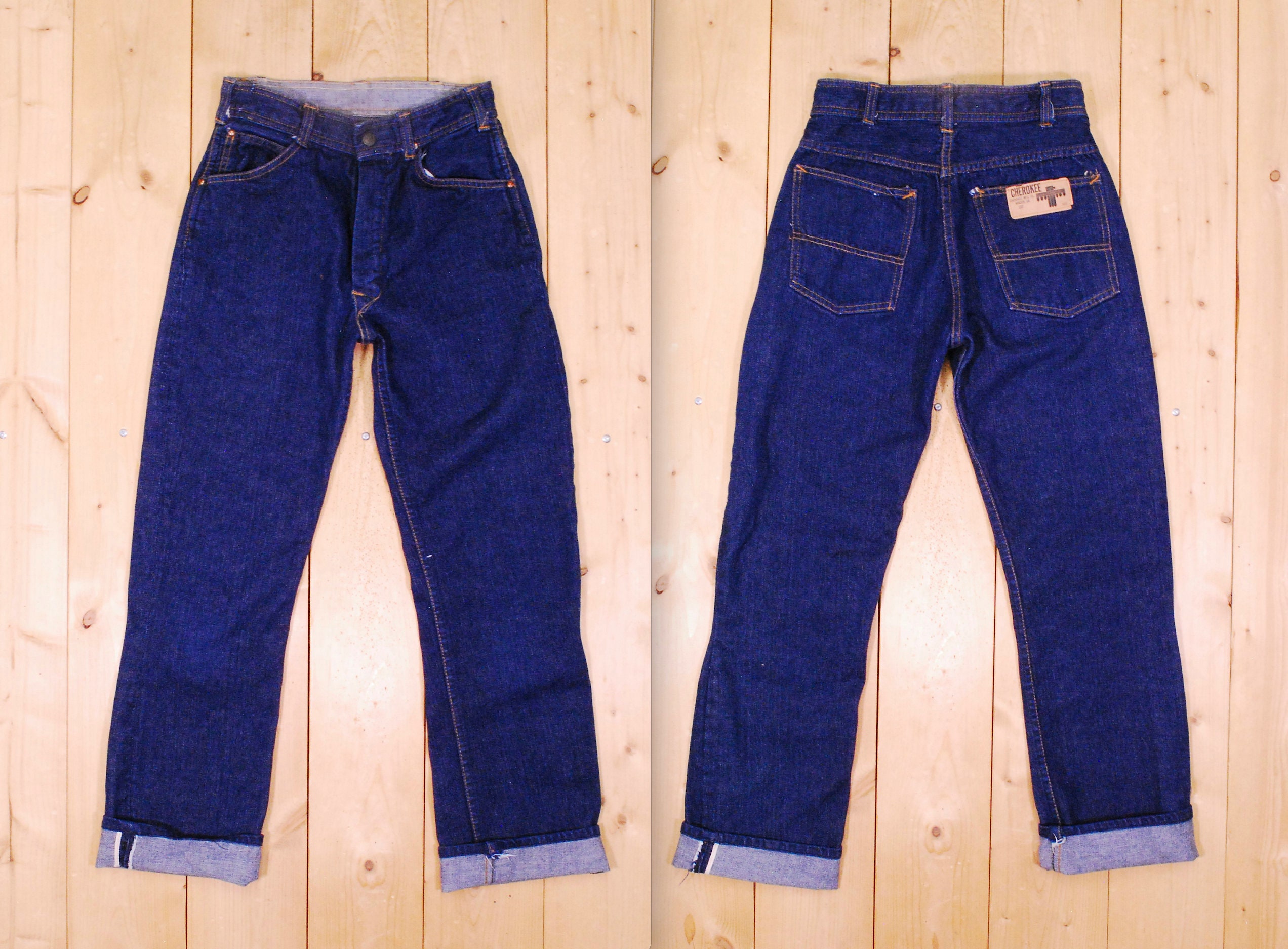 Vintage 1960's/70's CHEROKEE Denim Jeans Selvedge / - Etsy Norway