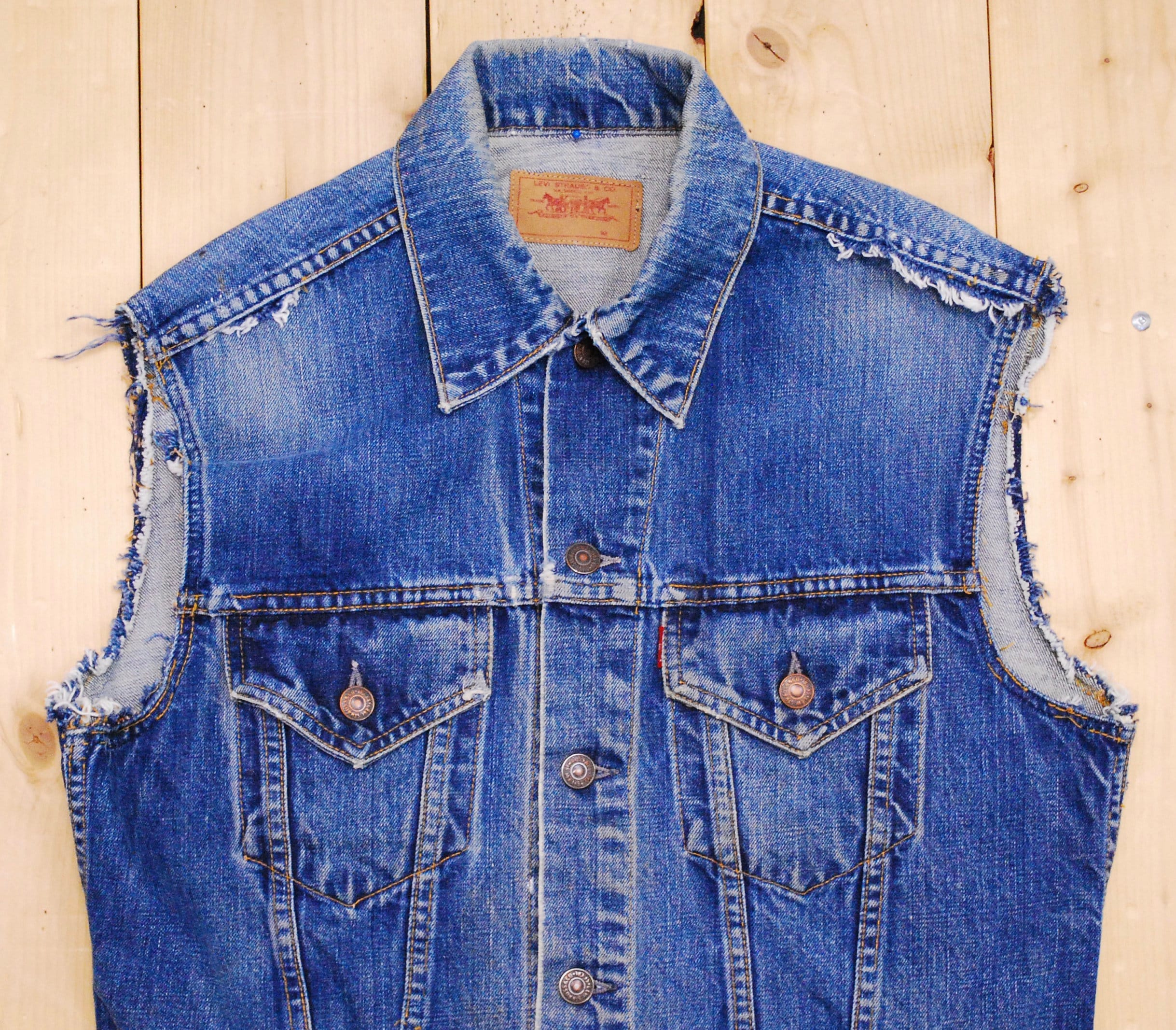 Vintage 1960's/70's LEVIS BIG E Denim Jean Vest / Vintage 1960's/70's LEVIS BIG E Denim Jean Vest /