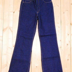 Vintage 1960's/70's Deadstock LANDLUBBER Denim Flare Jeans / Bellbottoms / Hippie / BoHo Chic / Retro Collectable Rare image 2