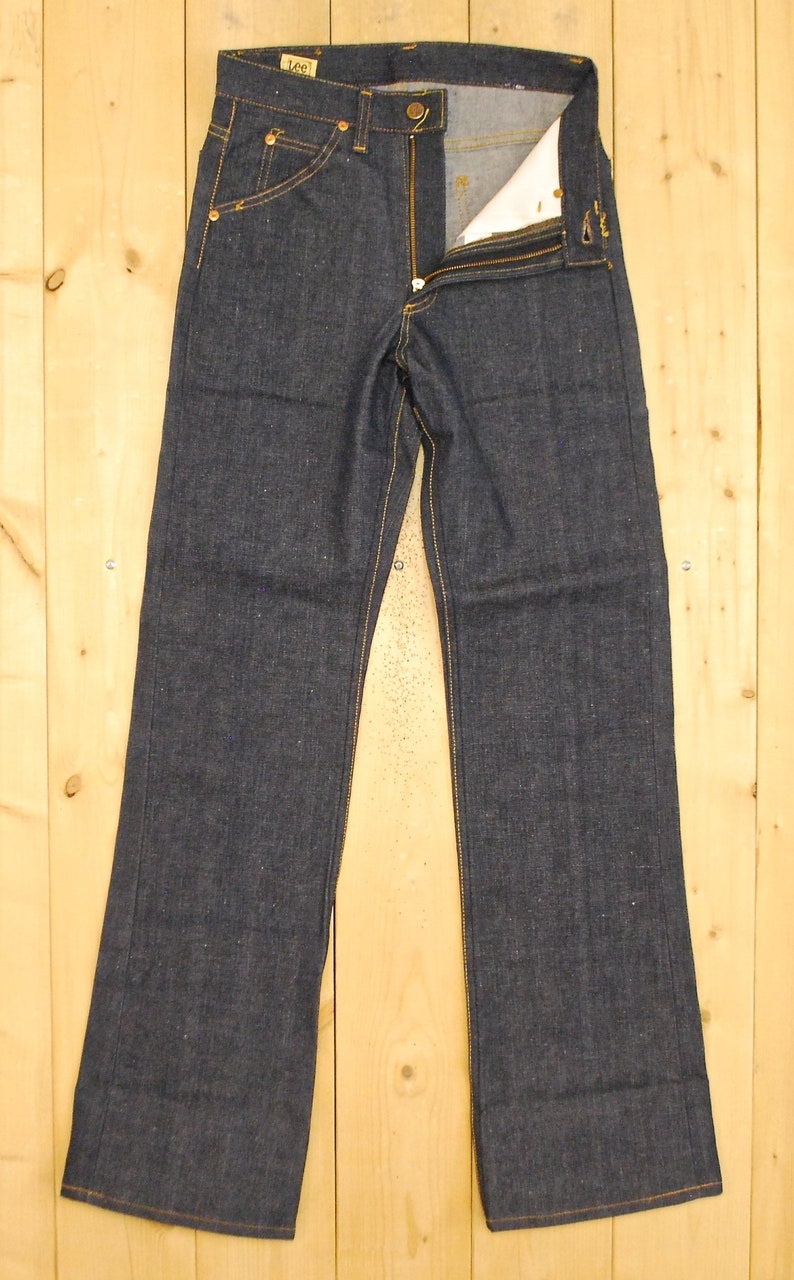 Retro Collectable Rare Vintage DEADSTOCK 1960/'s70/'s LEE RIDER Denim Boot Cut Flare Jeans Made in U.S.A
