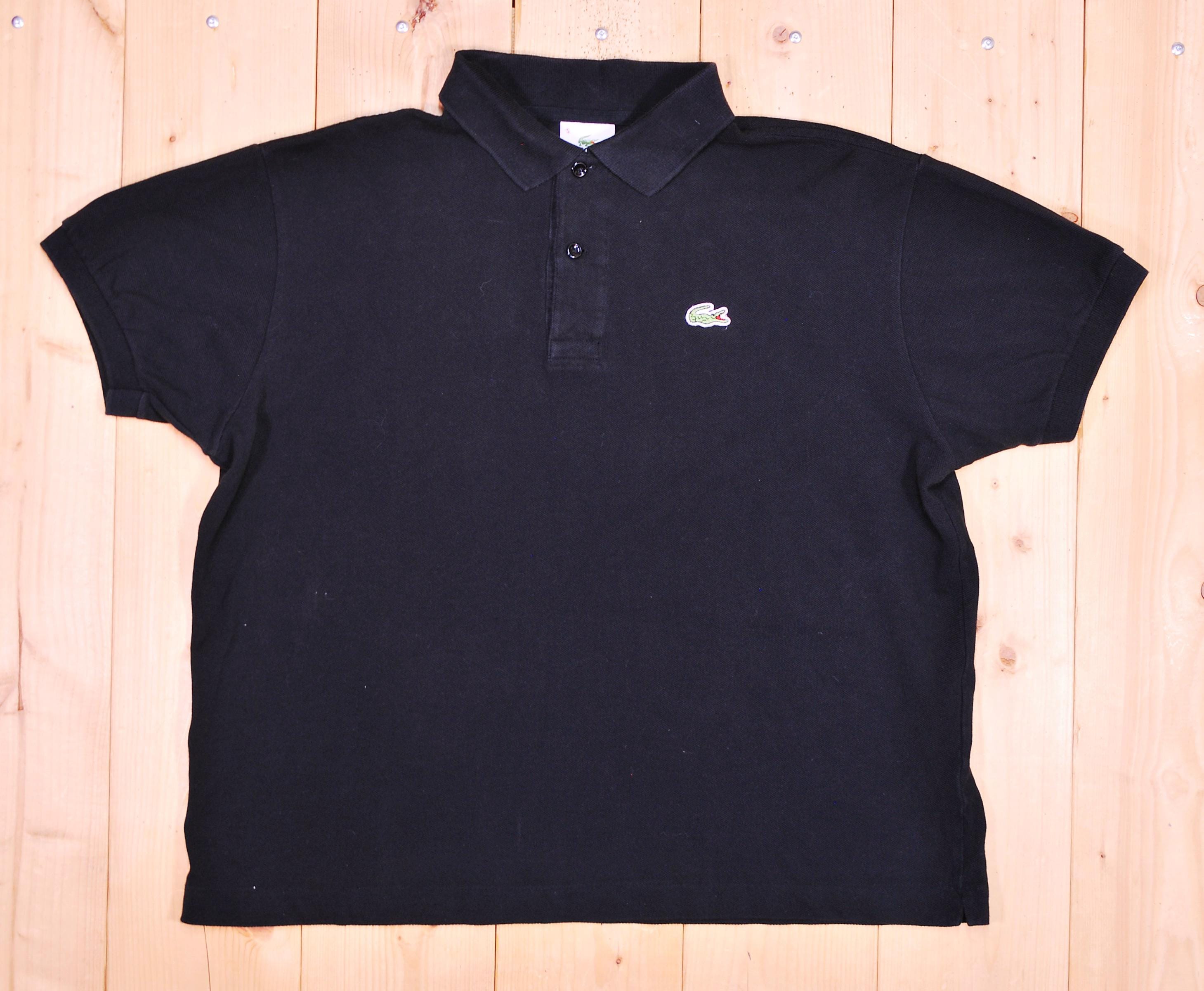 ヴィンテージ 1980年代/90年代 ブラック LACOSTE ピケ ポロシャツ 