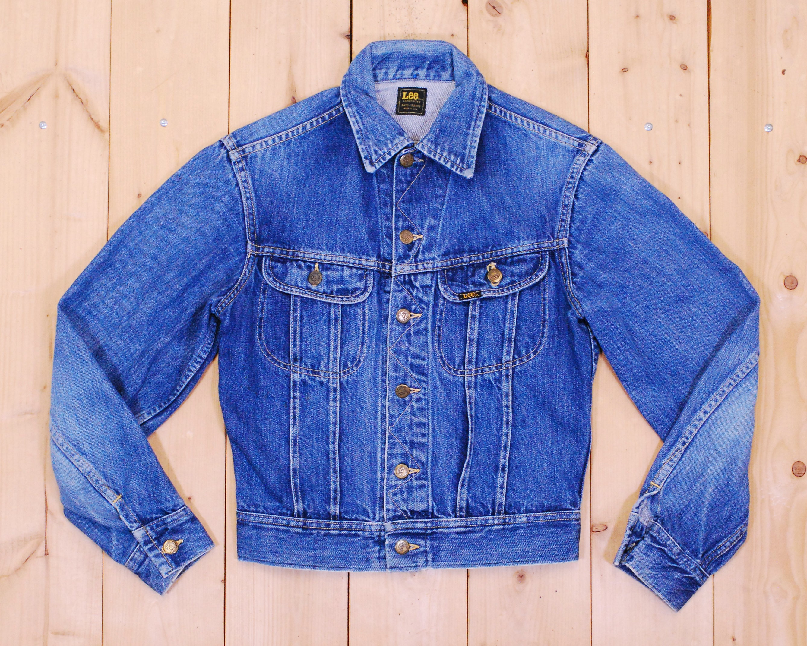 Vintage 1960's/70's LEE Denim Jean Jacket / SANFORIZED / Made