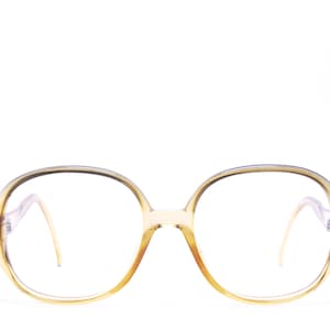 Vintage 1970&#39;s CHRISTIAN DIOR Amber Eyeglasses / Model 2076 20 / Made in Germany / Retro Collectible Rare #2797