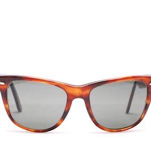 Vintage Brown Tortoise RAY BAN WAYFARER 2 (Two) Sunglasses /  Made in U.S.A. / Bausch and Lomb / Retro Collectable Rare #2613