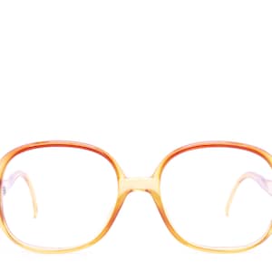 Vintage 1970&#39;s CHRISTIAN DIOR Amber Eyeglasses / Model 2076 30 / Made in Germany / Retro Collectible Rare #2799