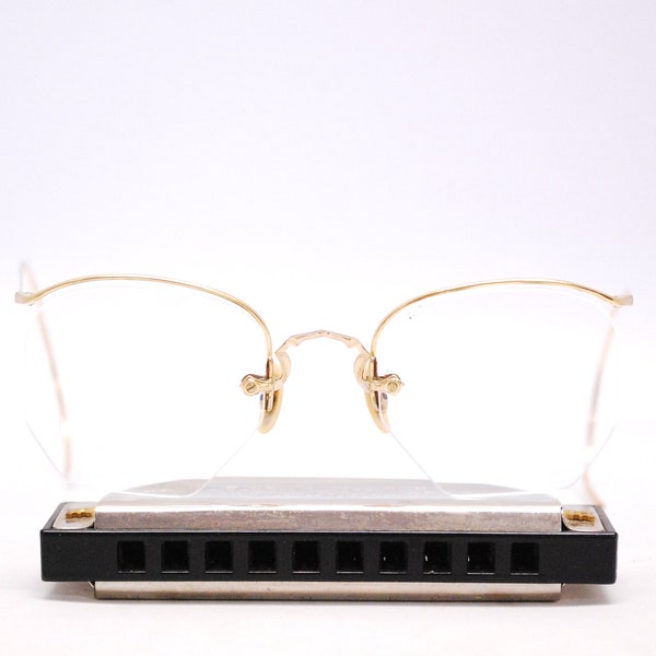 Vintage 1910's/20's COG Antique Optical Frames with Cable Arms / Gold Filled / Retro Collectable Rare #2390