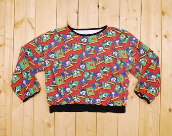 Vintage 1980's MICKEY MOUSE and FRIENDS Reversible Sweatshirt / Mickey & Co. / Retro Collectable Rare