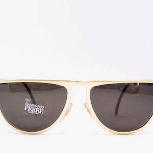 Vintage 1990&#39;s Deadstock GIANFRANCO FERRE Sunglasses NOS / Model GFF44 G 512 / Italy / Alutanium / Retro Collectable Rare #2435
