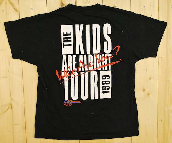 Vintage 1989 THE WHO Maximum R & B Tour T-shirt / Kids Are Alright  