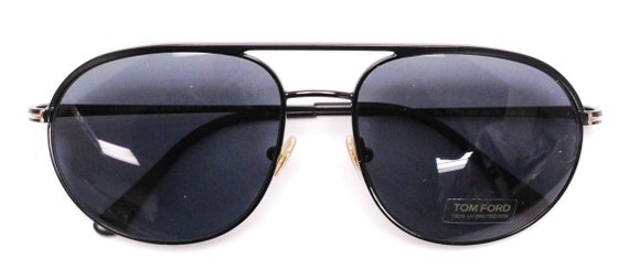 Authentic Deadstock TOM FORD Black Aviator Sungla… - image 8