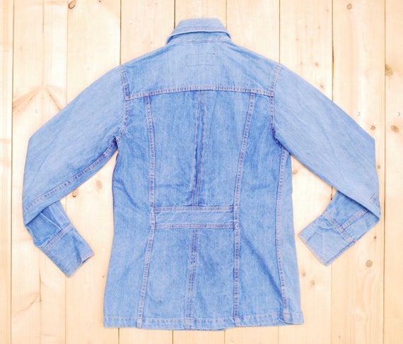 Vintage 1970's VAGABOND Hippie Denim Jean Jacket … - image 6