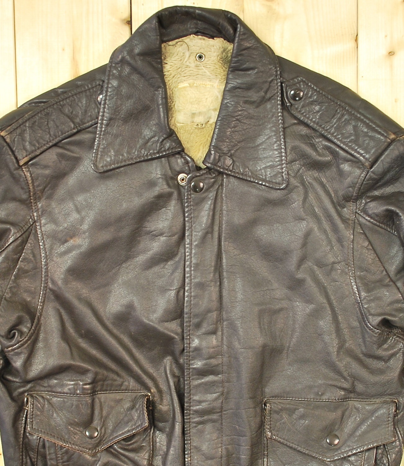 Vintage 1970's/80's Leather A2 Style Bomber Jacket / Retro Collectable Rare - Etsy Vintage 1970's/80's Leather A2 Style Bomber Jacket / Retro Collectable Rare - Etsy