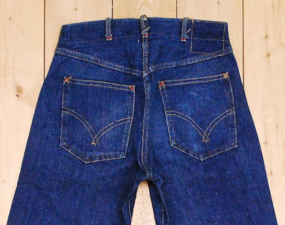 Vintage 1940's/50's GWG Donut Button Denim Jeans … - image 9