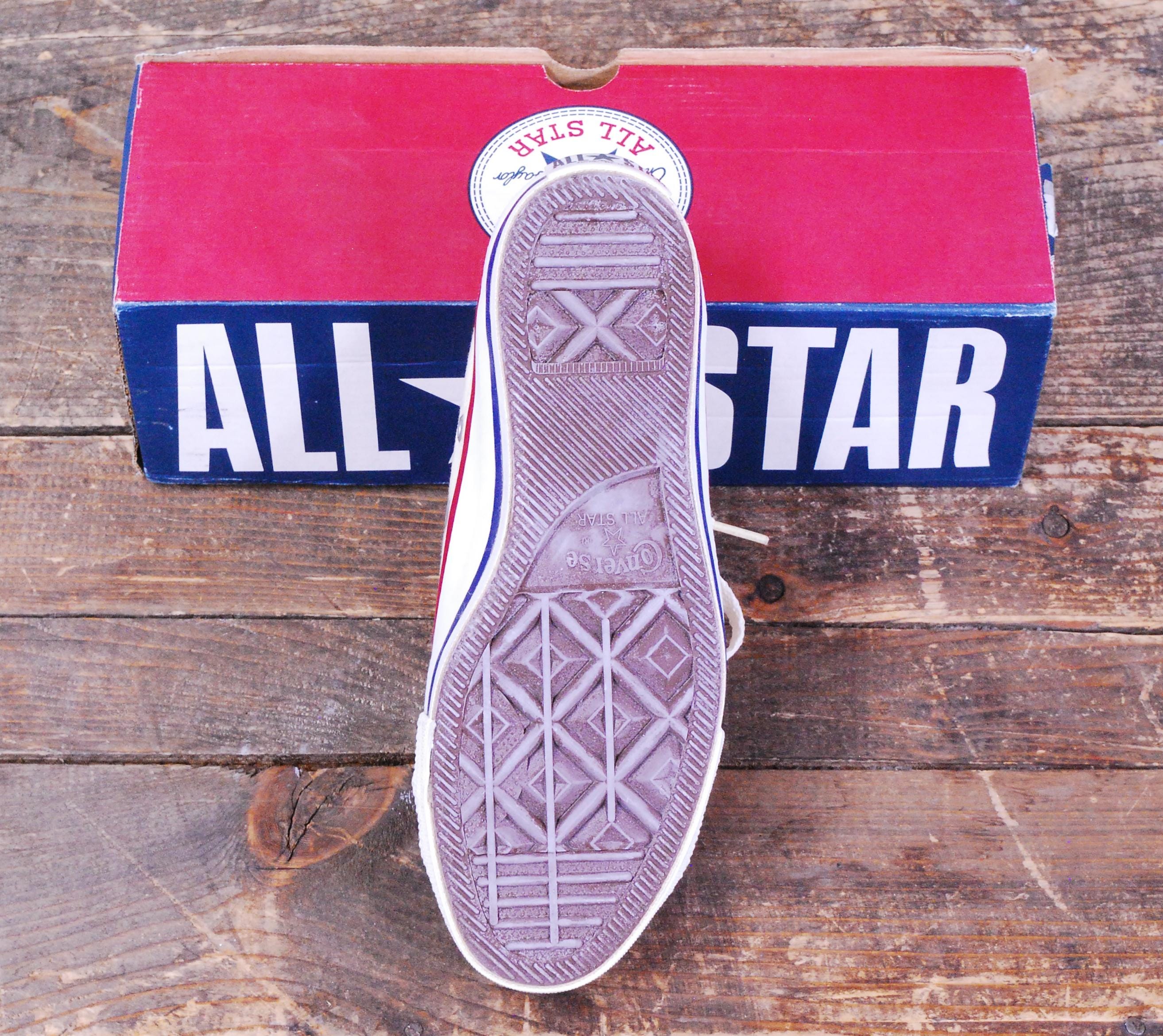 Vintage 1990's Deadstock Unbleached White CONVERSE CHUCK TAYLOR Lo