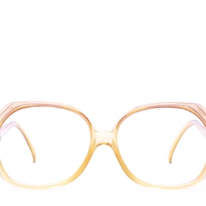 Vintage 1970&#39;s CHRISTIAN DIOR Amber Eyeglasses / Model# 2035 80 / Made in Germany / Retro Collectible Rare #2800