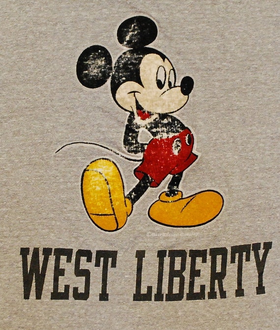 Vintage 1970's/80's West Liberty Flocked MICKEY M… - image 2