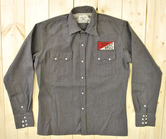 Vintage 1950's Gabardine Western Work Jacket/Shirt