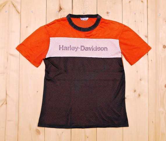 Vintage 1970's Orange and Black HARLEY DAVIDSON Me