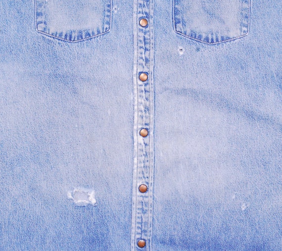 Vintage 1970's/80's Trashed GRAN WEST Denim Weste… - image 3