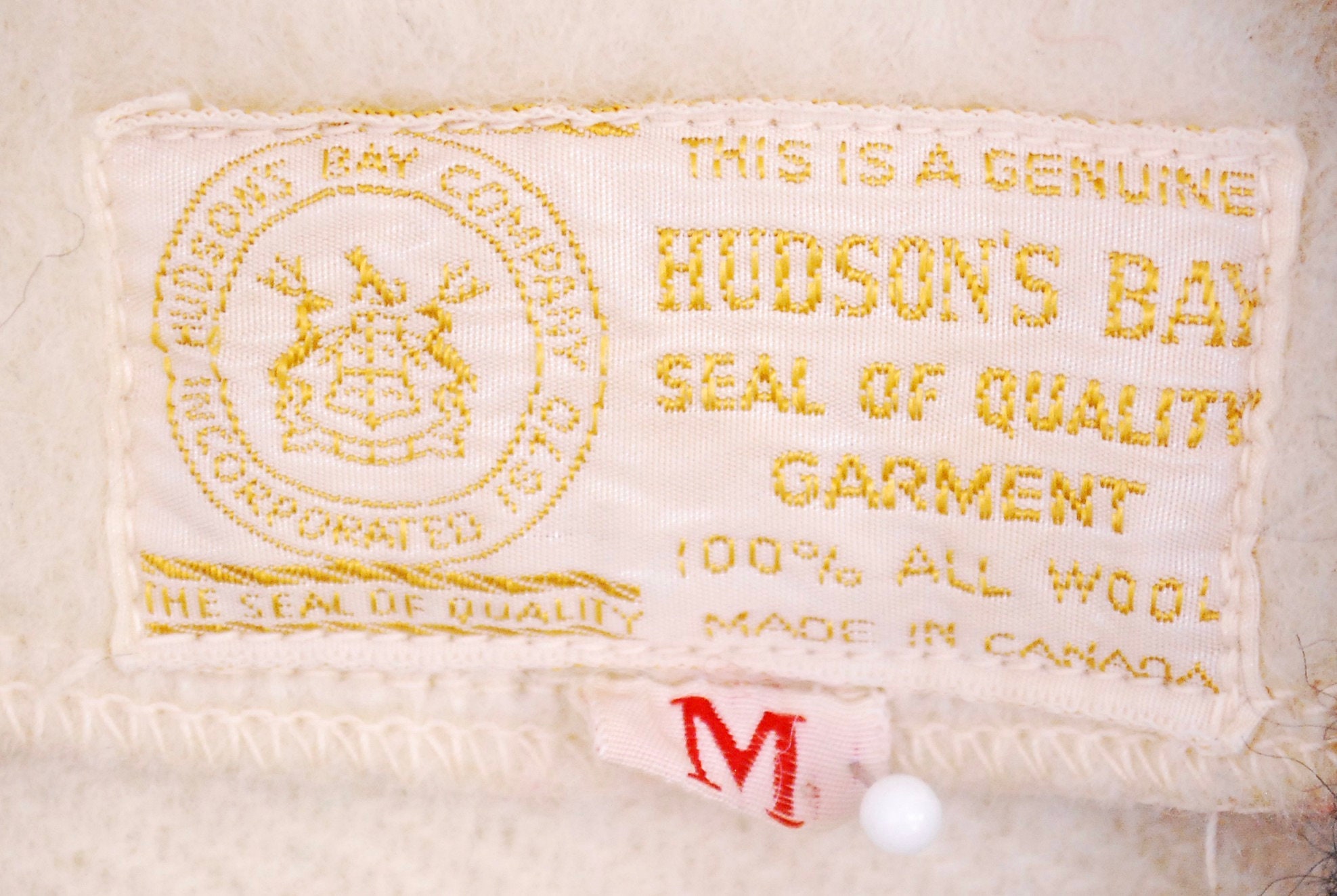 Vintage 1960's/70's Traditional HUDSON'S BAY Blanket Women's