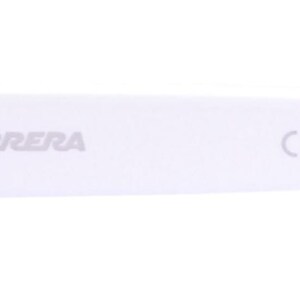 Puede incluir: Gafas de sol blancas con la palabra "CARRERA" impresa en una patilla y las marcas "CE AM 3" en la otra patilla.